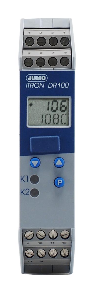 Produktfoto 1 von Jumo iTRON PID Temperaturregler, 2 x Relais Ausgang, 20 → 53 V ac/dc, 109 x 22.5mm