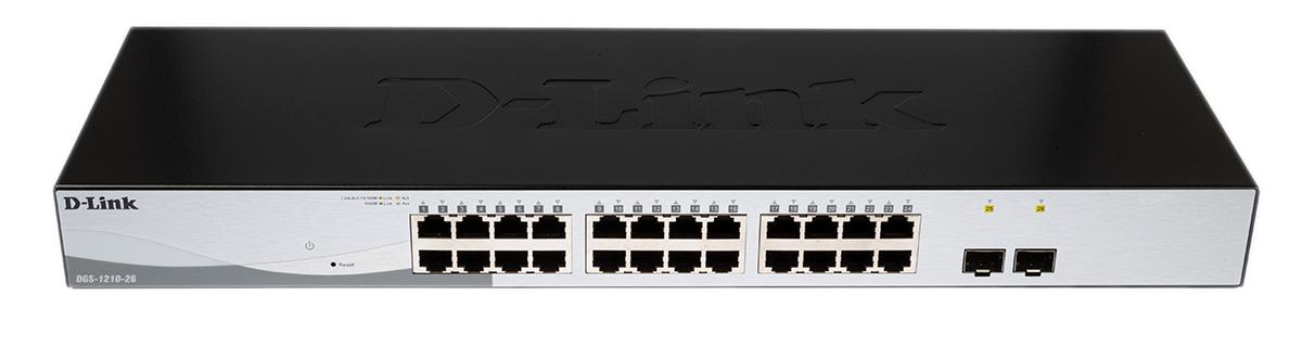 Produktfoto 1 von D-Link DGS-1210-26 Ethernet Smart Managed Switch Desktop 26-Port 1000Mbit/s 44 x 140 x 440mm