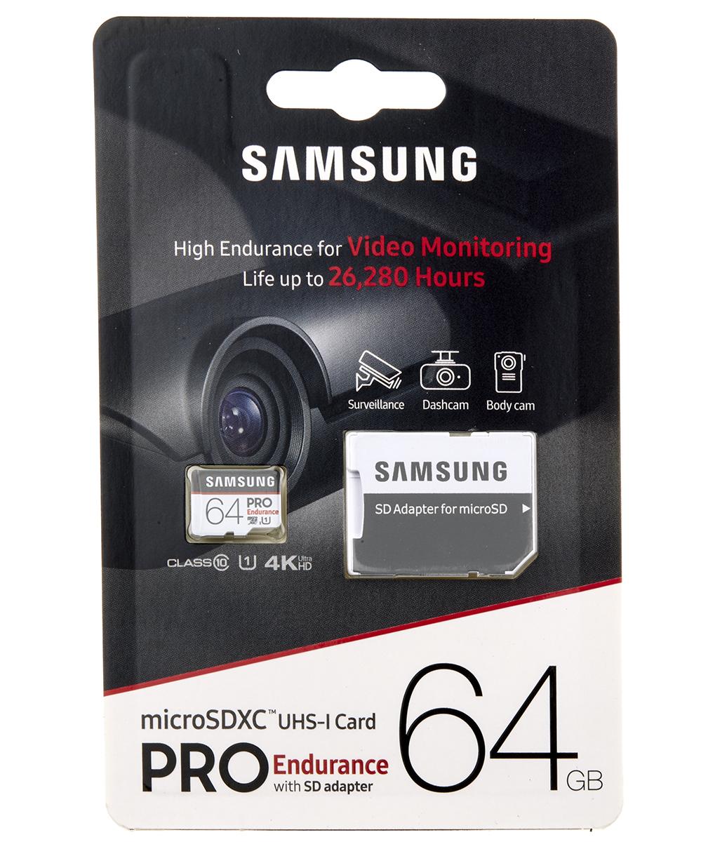 Produktfoto 1 von Samsung PRO Endurance MicroSD Micro SD Karte 64 GB Class 10, XC