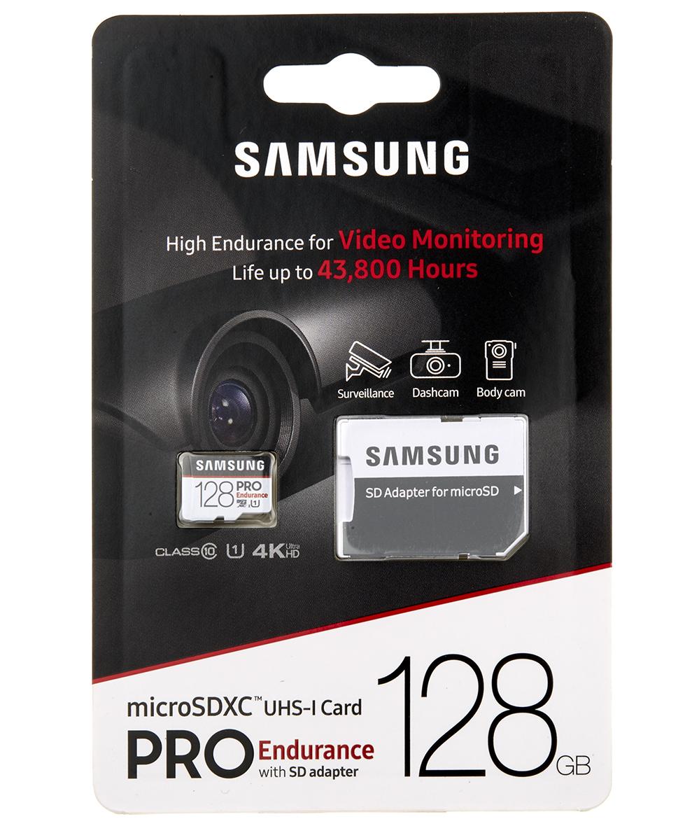 Produktfoto 1 von Samsung PRO Endurance MicroSDXC Micro SD Karte 128 GB Class 10, XC