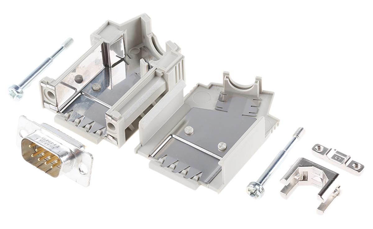 ERNI KSG 200 Sub-D Steckverbinder Stecker, 9-polig  Lötanschluss