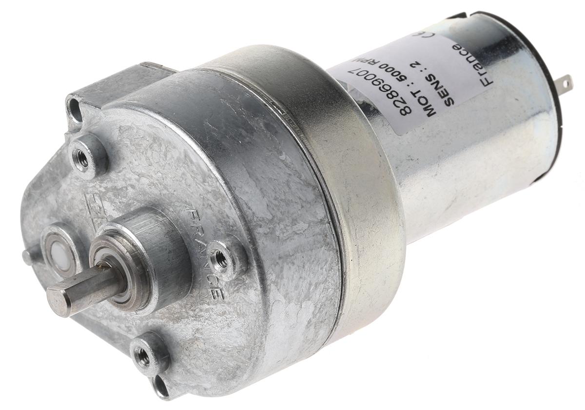 Crouzet Bürsten-Getriebemotor bis 2 Nm, 12 V dc / 3 W, Wellen-Ø 6mm, 54.2mm x 79.6mm