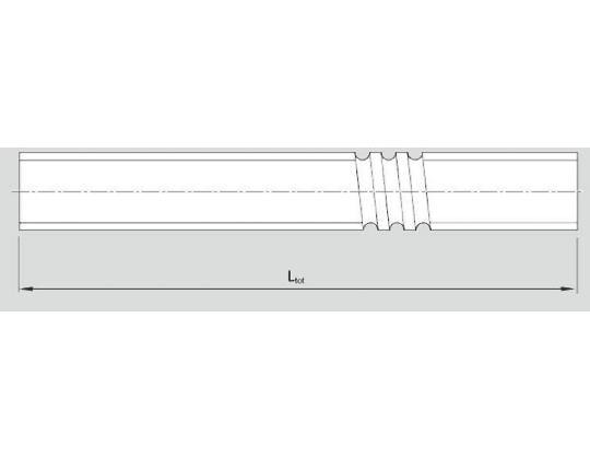 Produktfoto 1 von Bosch Rexroth Gewindespindel, Wellen-Ø 16mm x 1500mm