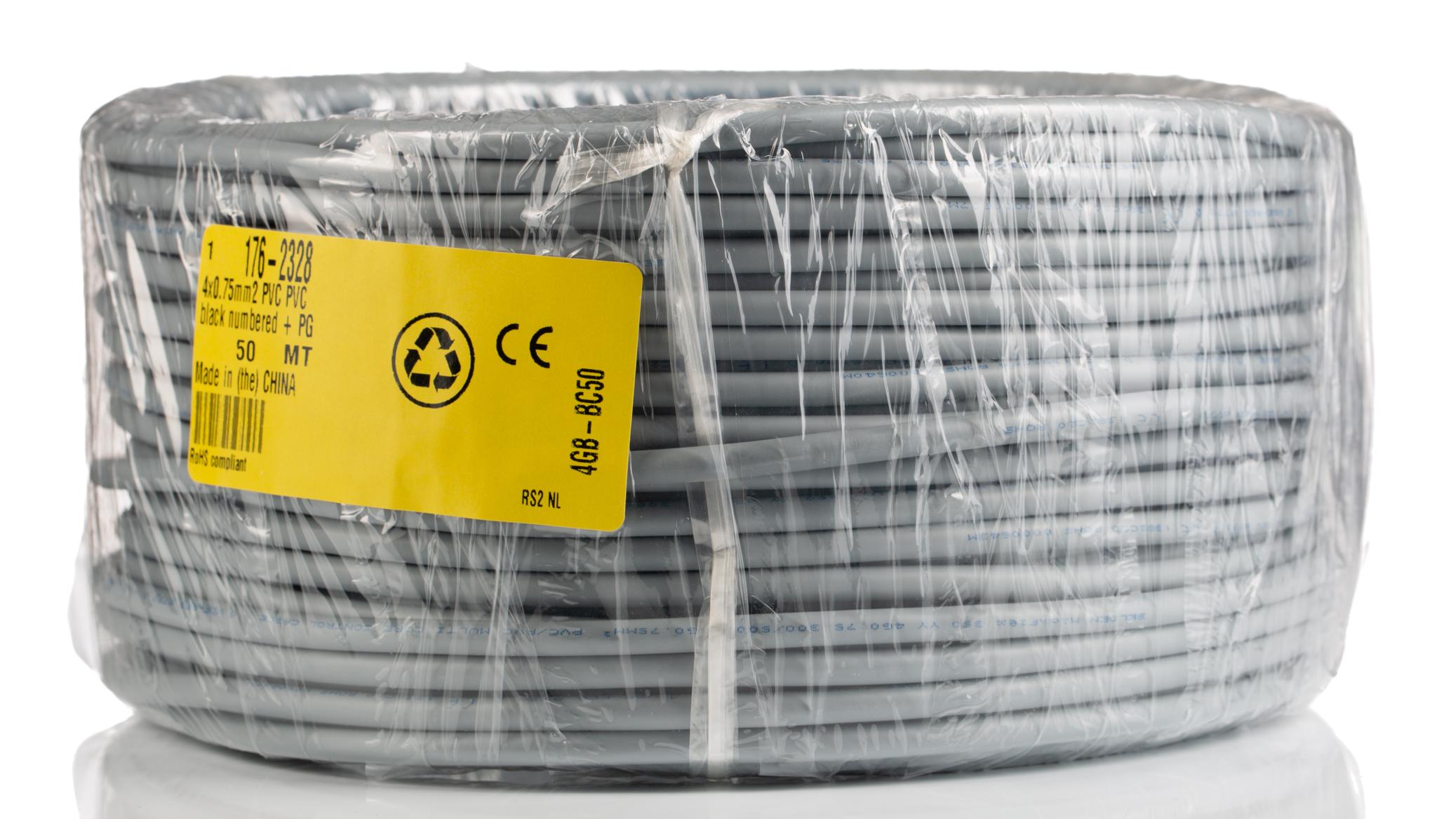 Produktfoto 1 von Belden MachFlex YY Steuerkabel, 4-adrig x 0,75 mm² Grau, 50m