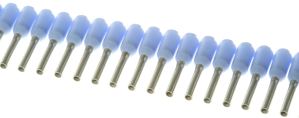 Produktfoto 1 von Weidmüller Aderendhülsen bis 0.75mm², Stift ø 1.2mm, Blau, PP, 8mm, 14mm, Isoliert, 18AWG max.