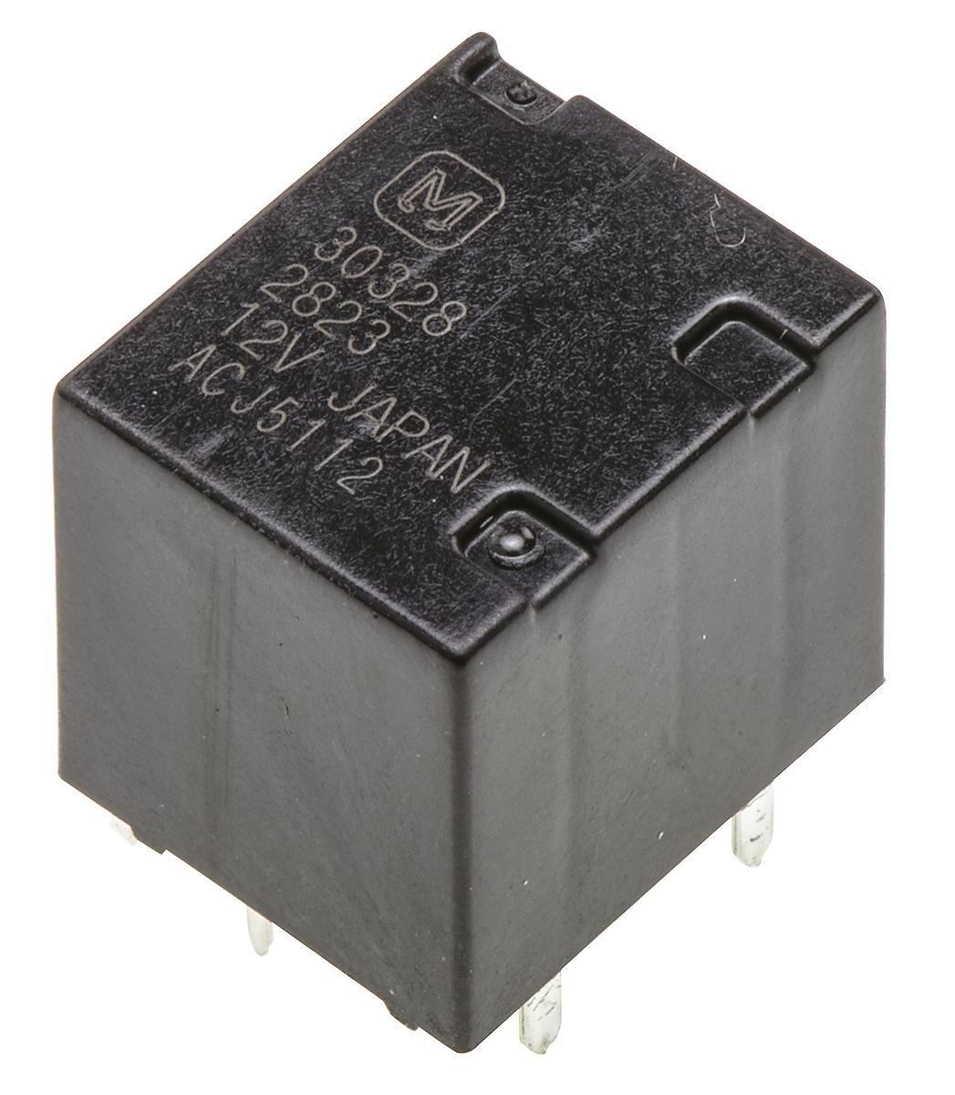 Produktfoto 1 von Panasonic Kfz-Relais 12V dc 800mW 180Ω 2-poliger Wechsler