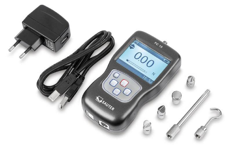 Produktfoto 1 von Kern Kraftmessgerät bis 100N / 0,3 % kg, lb, N, oz, Auflösung 0,1 N 1000Hz RS232, USB