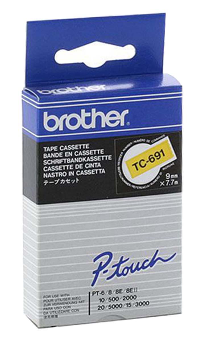 Brother Beschriftungsband Schwarz, für Serie P-Touch 2000, P-Touch 3000, P-Touch 500, P-Touch 500 II, P-Touch 500