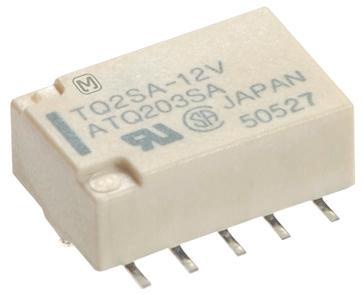 Panasonic Signalrelais SMD Printrelais, 5V dc Spule, 2-poliger Wechsler, 2A, 125V ac / 220V dc,