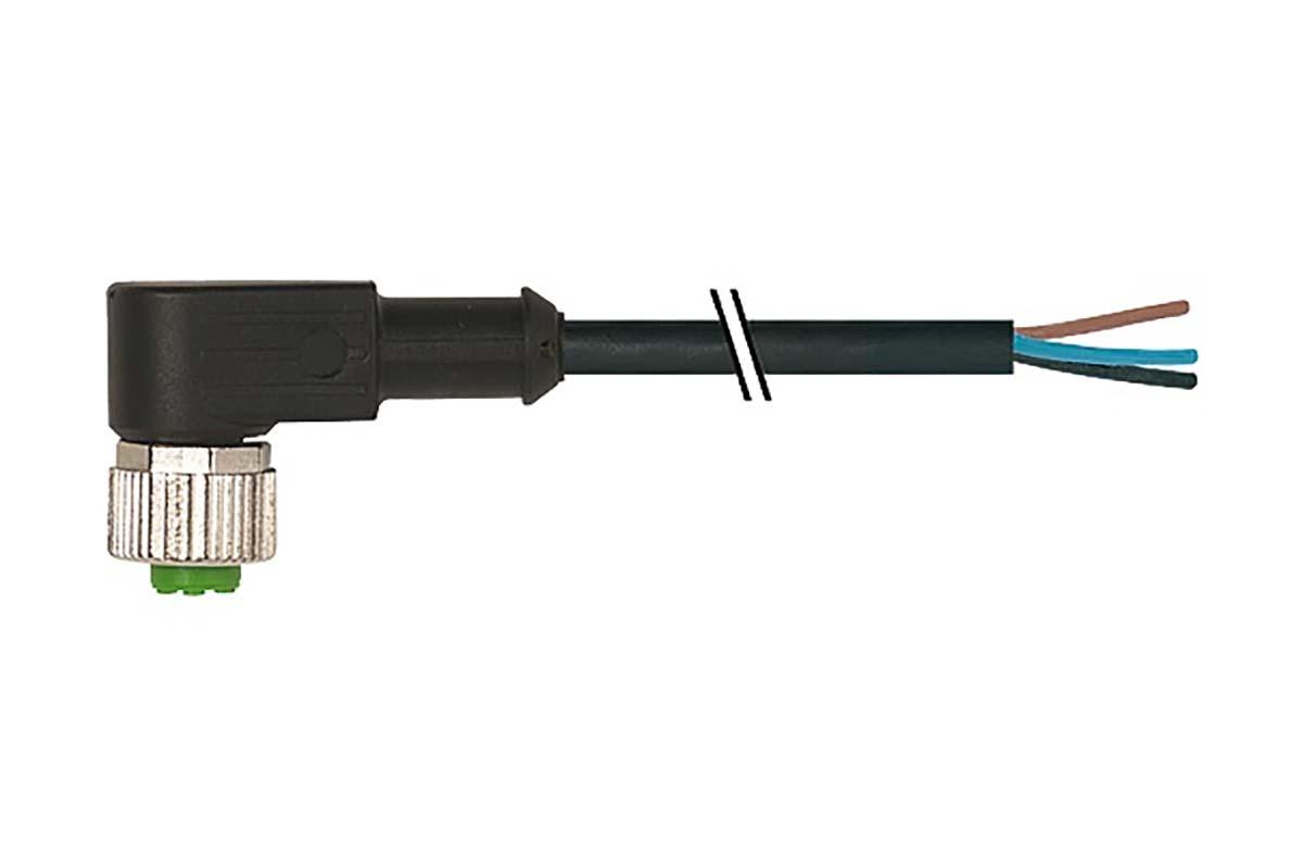 Murrelektronik Limited A-Coded konfektioniertes Sensorkabel 3-adrig Buchse gewinkelt / offenes Ende, Länge 5m