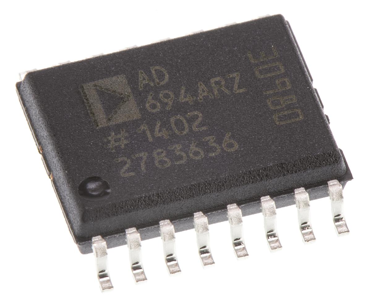 Produktfoto 1 von Analog Devices Stromschleifensender 1.5mA 0.05% 0 → 20 mA, 4 → 20 mA SMD 16-Pin SOIC W