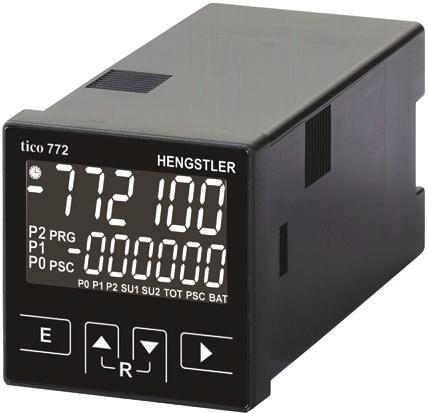 Produktfoto 1 von Hengstler TICO 772 Zähler LCD 6-stellig, Minuten, Sekunden, max. 60kHz, 12 → 30 V dc, 0,0001 → 99 9999