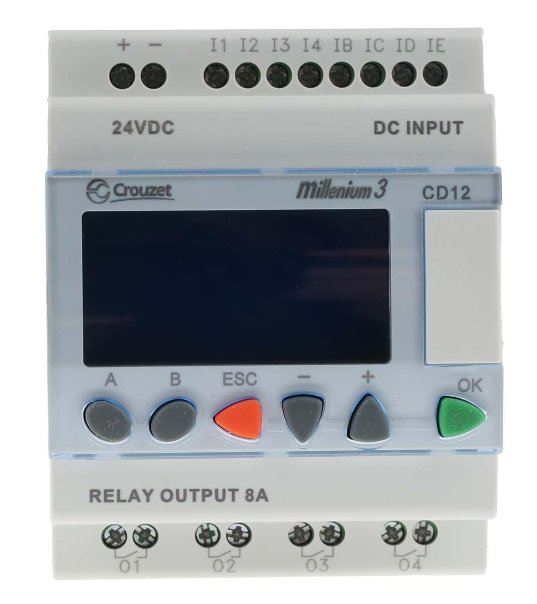 Crouzet CD12 Logiksteuerung, 8 Eing. Relais Ausg.Typ Analog, digital Eing.Typ für Serie CD12 24 V dc