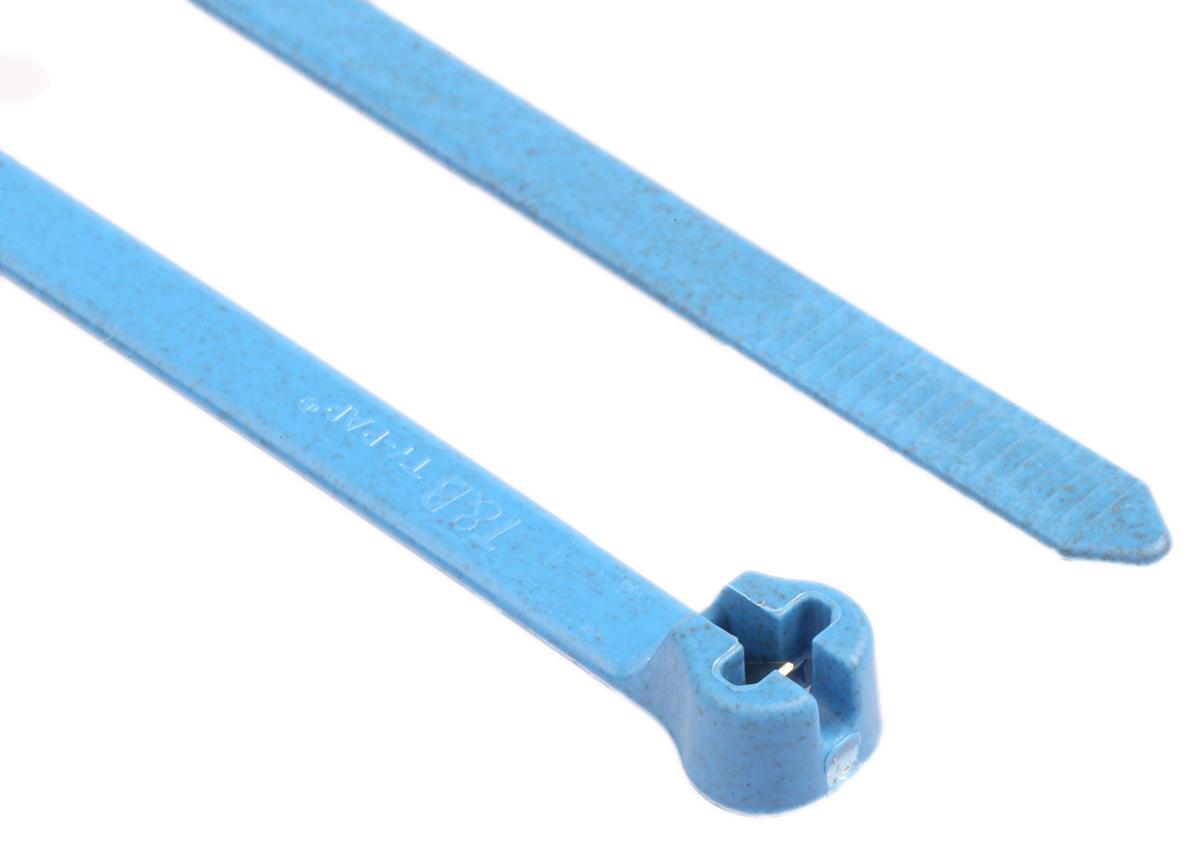 Produktfoto 1 von Thomas & Betts Ty-Rap Nylon 66 Kabelbinder Blau 4,7 mm x 361mm, 100 Stück