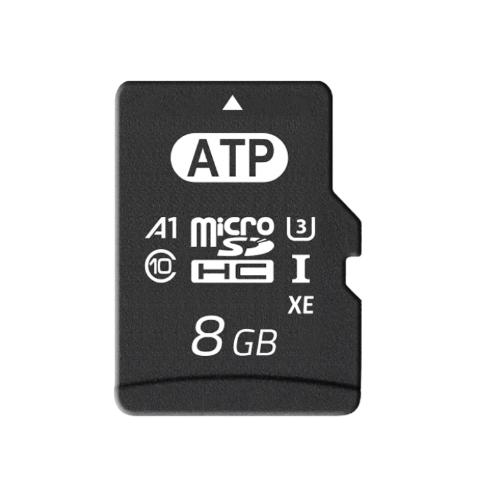 Produktfoto 1 von ATP Micro SDHC Micro SD Karte 8 GB Class 10, U3, UHS-I Industrieausführung