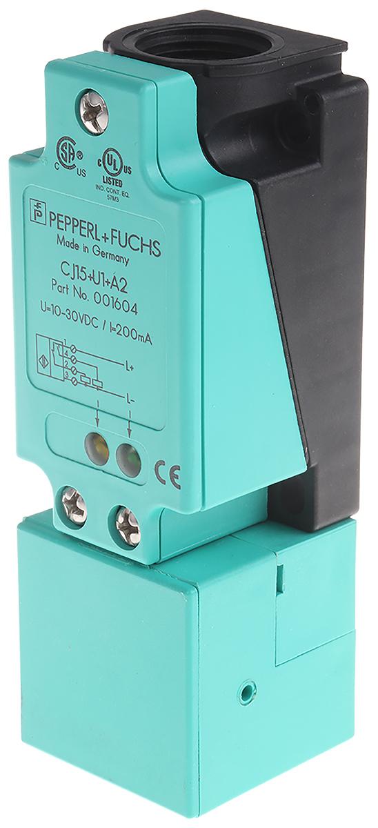 Produktfoto 1 von Pepperl + Fuchs Näherungssensor PNP 10 → 30 V dc / 200 mA, Kubisch 15 mm, IP65