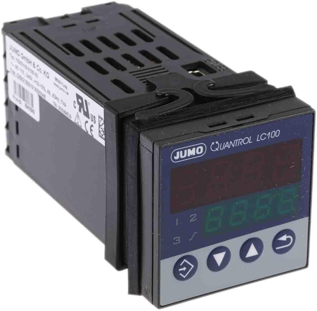 Produktfoto 1 von Jumo QUANTROL PID Temperaturregler, 2 x Analog, Relais Ausgang/ Universal Eingang, 110 →240 V ac, 48 x 48mm