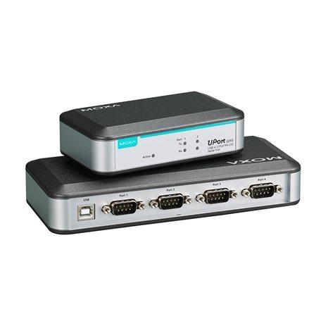 MOXA Schnittstellenkonverter, USB B, DB-9, Buchse, Stecker