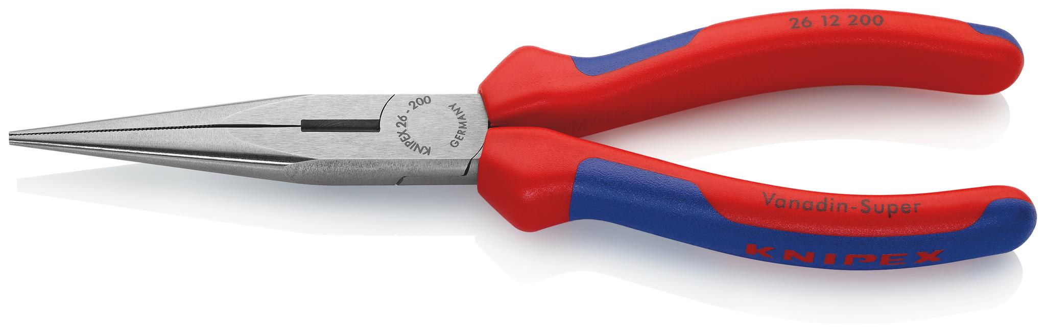 Produktfoto 1 von Knipex Spitzzange / Backen 73mm, gebogen Schneidkraft → Harter Draht: 2,2 mm, mittelharter Draht: 3,2 mm 200 mm