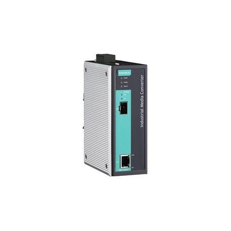 Produktfoto 1 von MOXA Ethernet-Medienkonverter 10/100/1000Mbit/s, Vollduplex 1000Mbit/s, Anschluss: 10/100T, RJ45