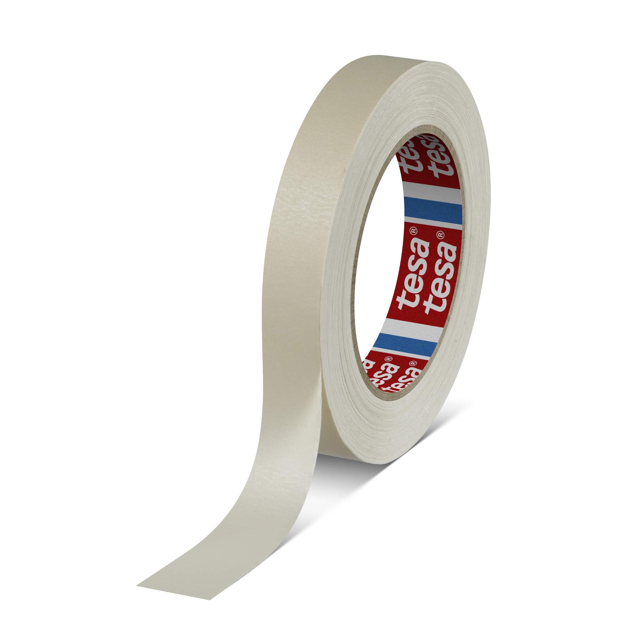 Tesa 4316 Papier Abdeckband Beige, Stärke 0.14mm Naturgummi-Kleber 19mm x 50m