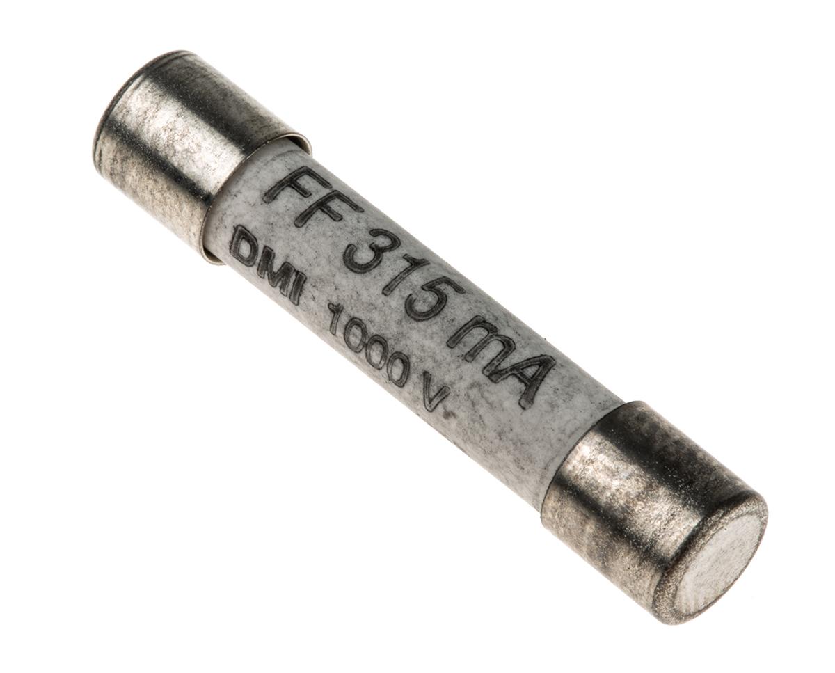 SIBA GZ Feinsicherung FF / 315mA 6.3 x 32mm 1kV ac/dc Keramik