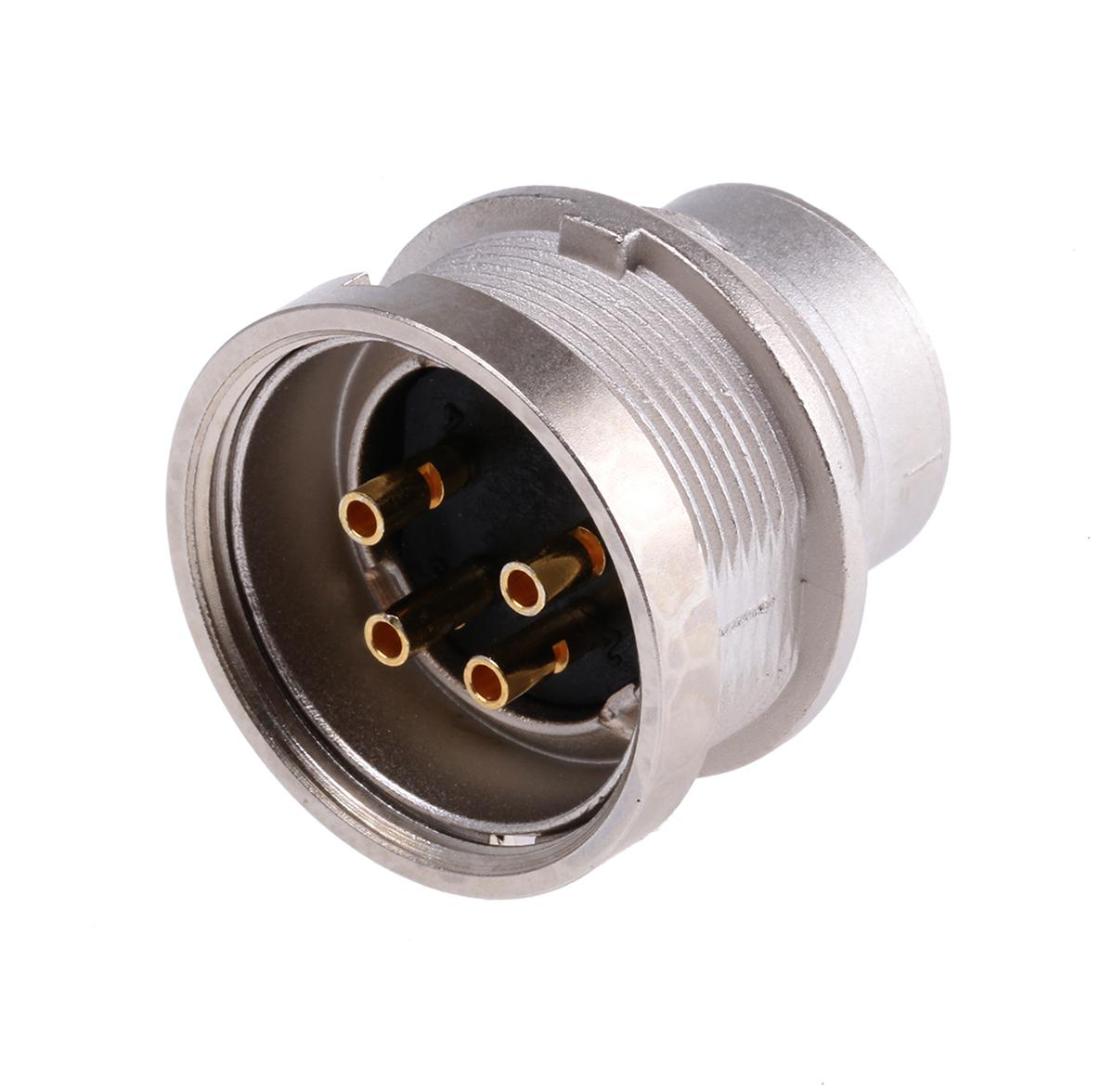 Lumberg SFV M16 DIN-Stecker Gerade 4-polig, 250 V ac / 5A IP40, Lötanschluss Tafelmontage