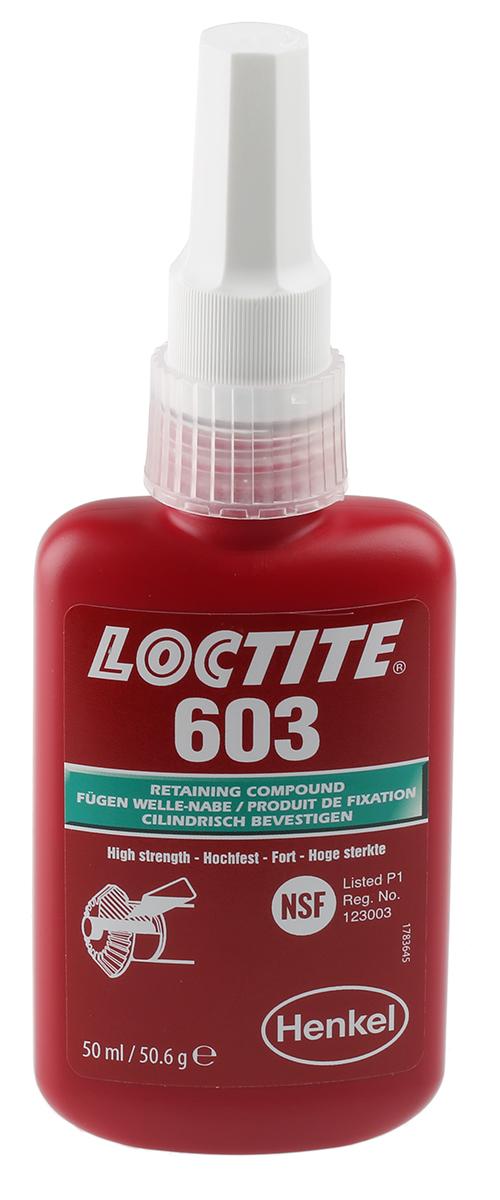 Produktfoto 1 von Loctite 603 Fügeklebstoff hochfest Flüssig Grün, Flasche 50 ml, -55→ +150 °C