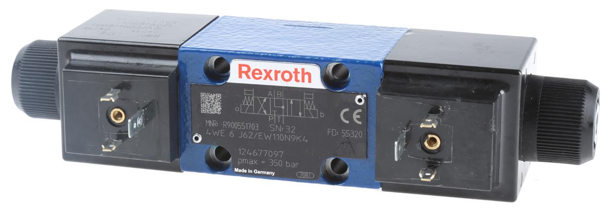 Bosch Rexroth, 2-Pos 4-fach Wegeschieberventil, CETOP 3 Typ J, 110V ac