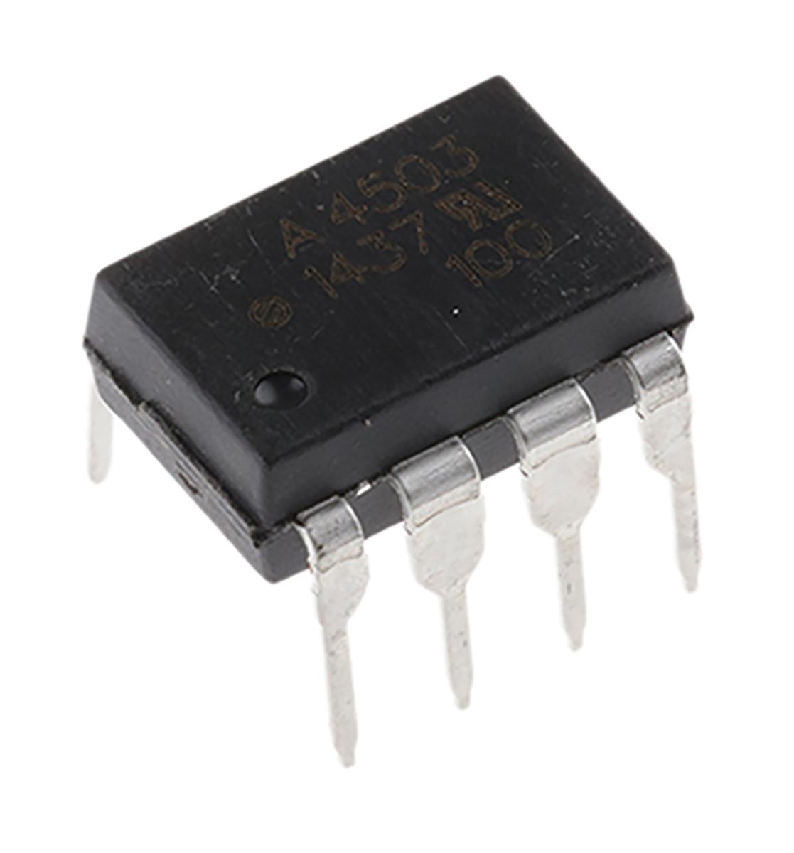 Produktfoto 1 von Broadcom THT Optokoppler DC-In / Transistor-Out, 8-Pin PDIP, Isolation 3,75 kV eff