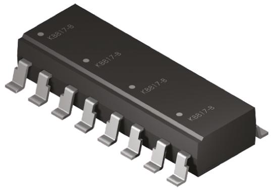 Produktfoto 1 von Broadcom SMD Quad Optokoppler AC-In / Phototransistor-Out, 16-Pin PDIP, Isolation 5 kV eff