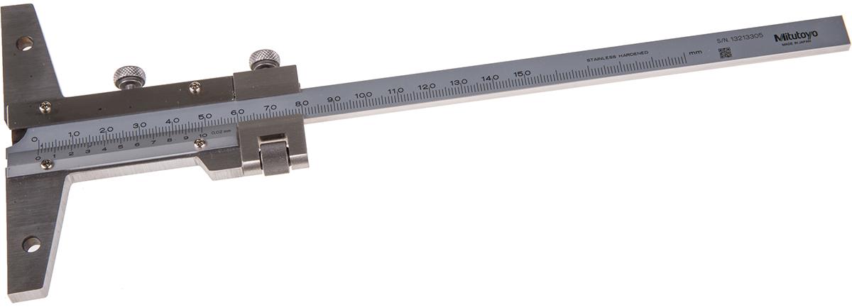 Mitutoyo 527-101 Tiefenlehre mit Nonius aus Edelstahl, 150mm / ±0,03 mm