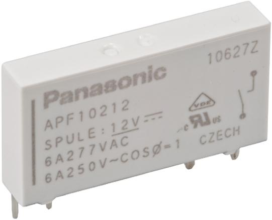 Produktfoto 1 von Panasonic  Monostabiles Relais, Printrelais 1-poliger Schließer 6A 12V dc Spule / 170mW