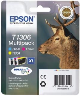 Produktfoto 1 von Epson T1306 Druckerpatrone für Epson Patrone Mehrfarbig 1 Stk./Pack