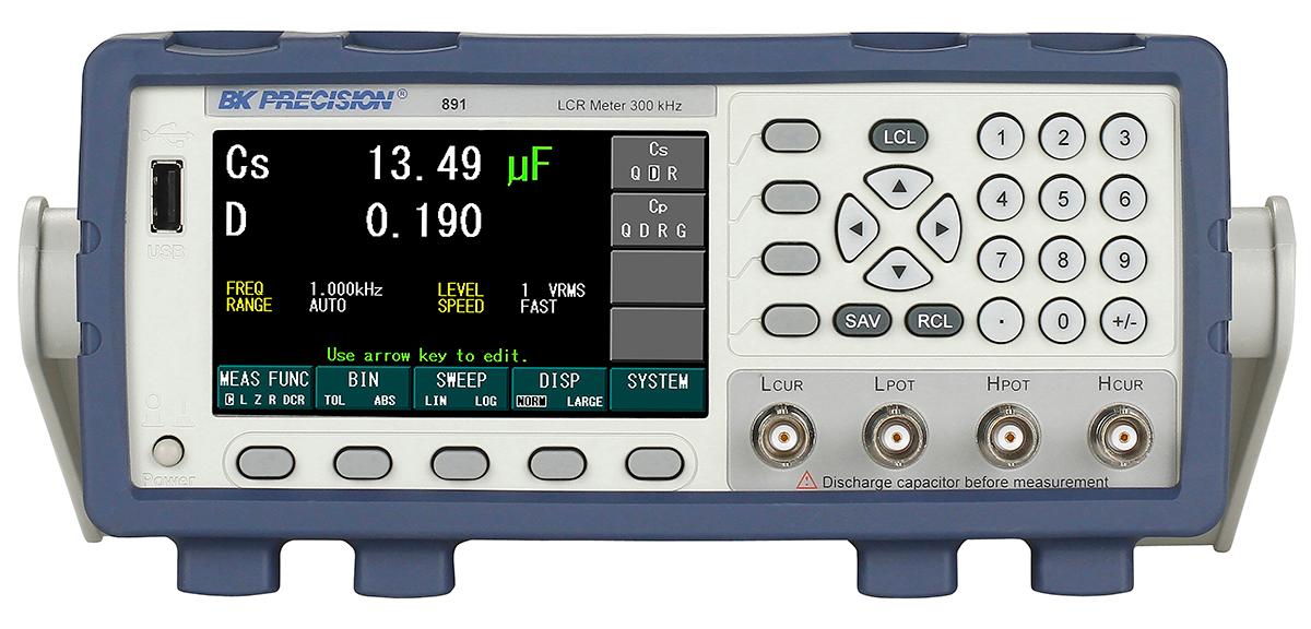 Produktfoto 1 von BK Precision 891 LCR-Messgerät 100mF 100 MΩ 9999H, Tischgerät, 300kHz LCD