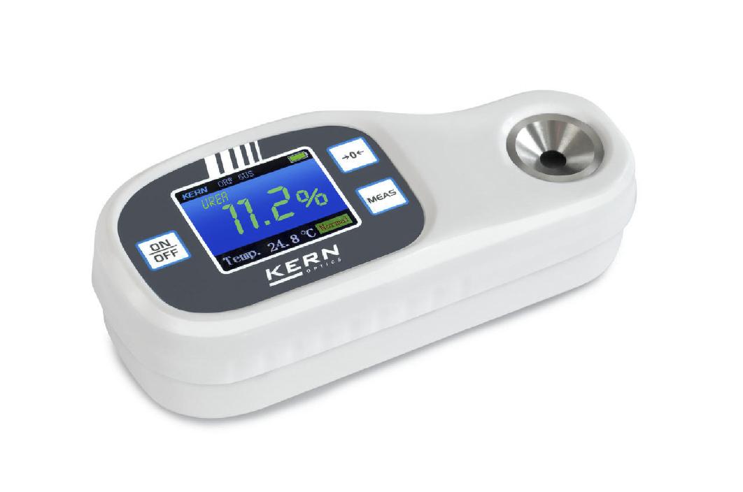 Kern ORF 2UM Refraktometer Digital, bis 0 (CW) °C, 0 (EG) °C, 0 (PG) °C, 1.50 (BF) kg/L ±0,01 kg/L (BF), ±0,5 °C (CW),