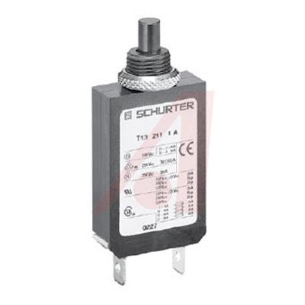 Produktfoto 1 von Schurter T13 Thermischer Überlastschalter / Thermischer Geräteschutzschalter, 1-polig, 10A, 28 V dc, 240V ac, Thermisch