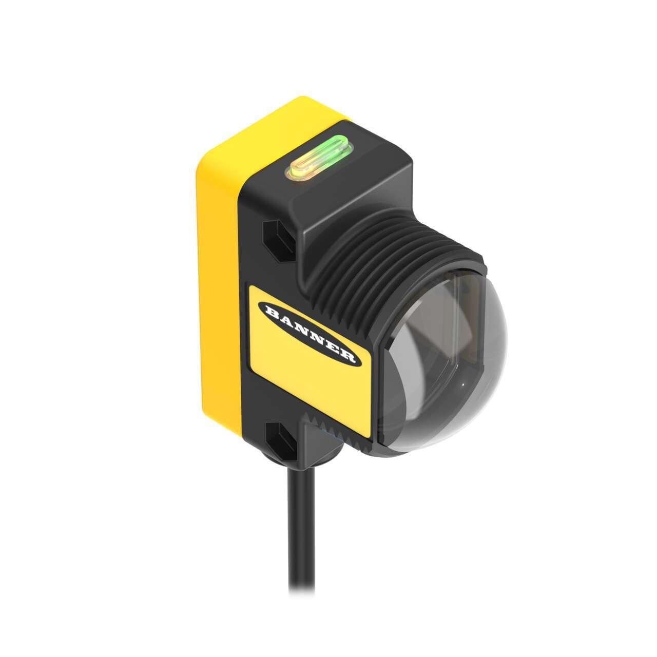 Produktfoto 1 von Banner QS30 zylindrisch Optischer Sensor, Durchgangsstrahl, Bereich 213 m, Anschlusskabel