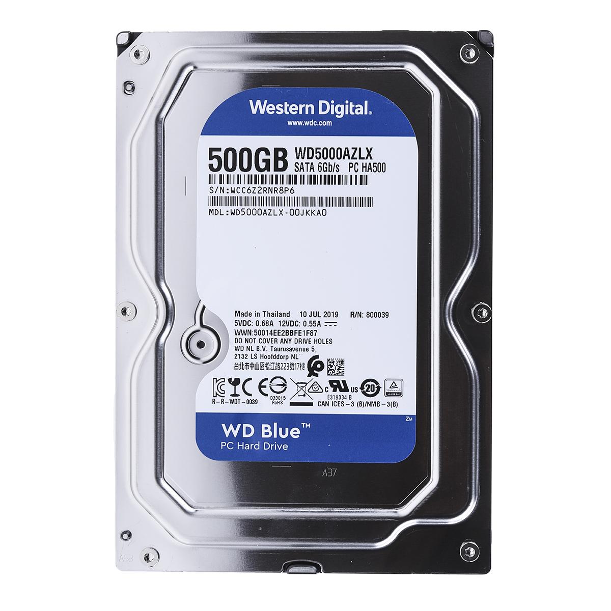 Western Digital Intern Interne Festplatte SATA 6 Gbit/s, 500 GB, HDD