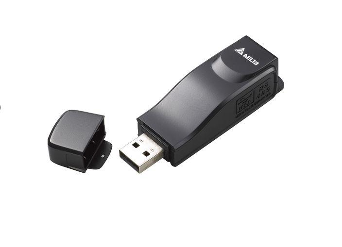 Produktfoto 1 von Delta Electronics Schnittstellenkonverter, USB A, RJ45, Buchse