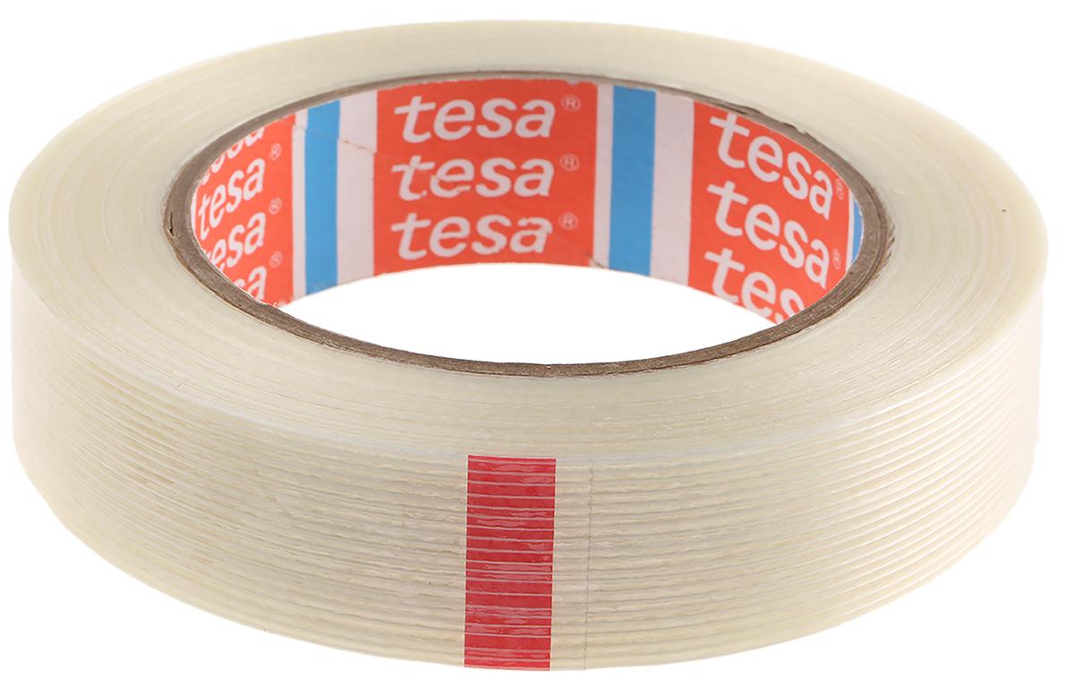 Produktfoto 1 von Tesa 4590 Paketband, , Glasfaser-Filamentband, transparent, Stärke 105μm, 25mm x 50m