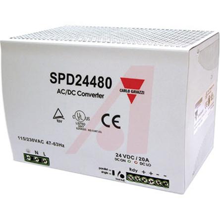 Carlo Gavazzi 3-Phasen Switch-Mode DIN-Schienen Netzteil 240W, 340 → 575V ac, 24V dc / 10A