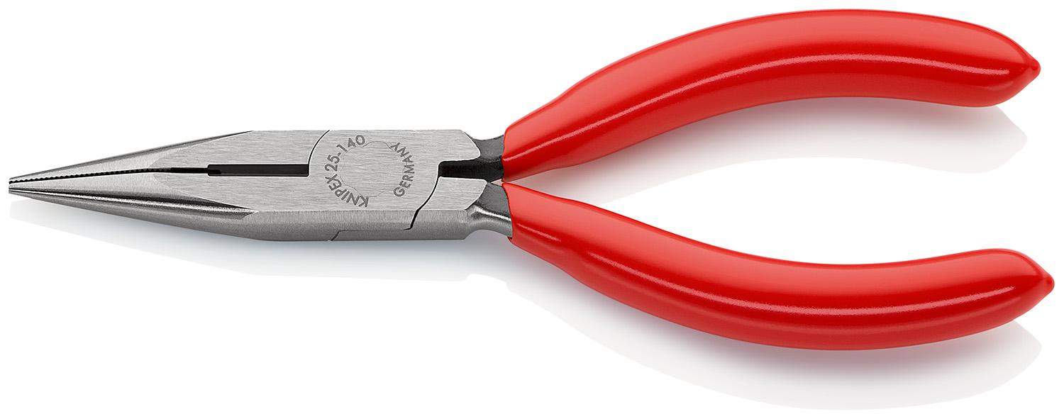 Produktfoto 1 von Knipex Spitzzange / Backen 42mm, gebogen Schneidkraft → Harter Draht: 1,6 mm, mittelharter Draht: 2,5 mm 140 mm