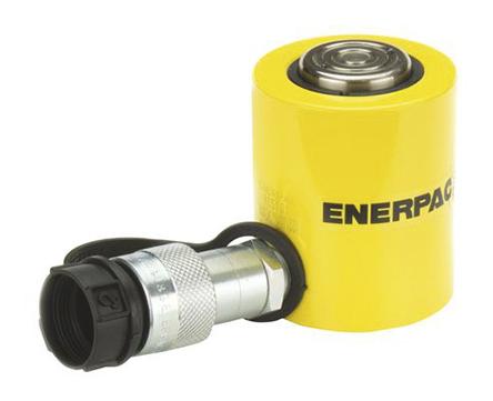 Produktfoto 1 von Enerpac RCH Hohlkolben-Hydraulikzylinder, Einfachbetätigung, Hub 8mm, Hubleistung 13t, eingef.L. 55mm