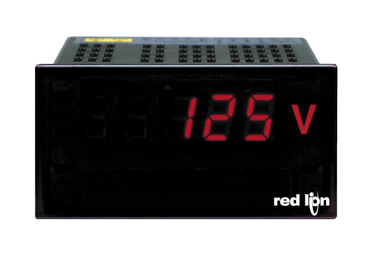 Red Lion PAXLH Digitales Spannungsmessgerät AC LED-Anzeige 3-stellig / ±0,1 %, 92mm, 45mm, 104.1mm