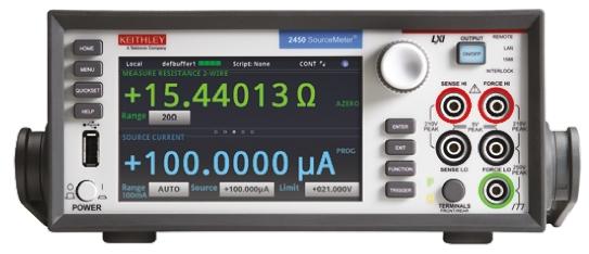 Produktfoto 1 von Keithley 2400 Sourcemeter 20 W, ±20 mV → ±200 V / ±10 nA → ±1 A, 20 Ω → 200 MΩ,