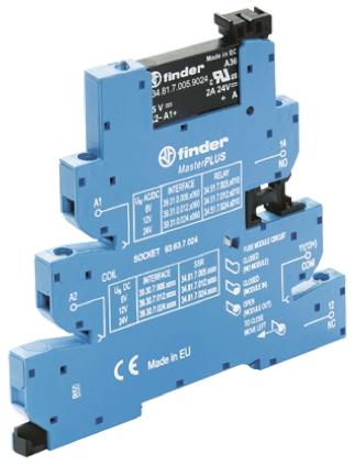 Produktfoto 1 von Finder Series 39 Halbleiter-Interfacerelais, 6 A max., DIN-Schienen 9,6 V dc min. 24 V dc max. / 13,2 V dc max. DC