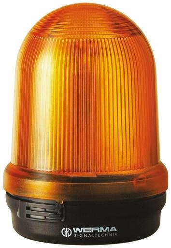 Produktfoto 1 von Werma BM 828, Xenon Blitz Signalleuchte Gelb, 12 V dc, Ø 98mm x 137mm