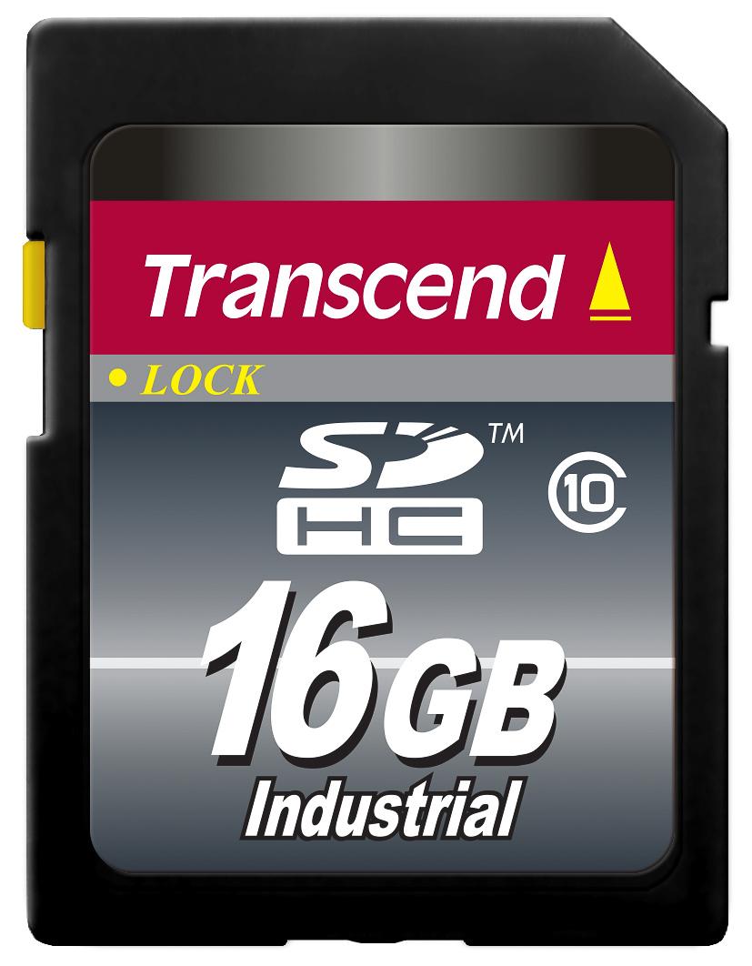 Produktfoto 1 von Transcend Industrial SDHC SD-Karte 16 GB Class 10 Industrieausführung, MLC