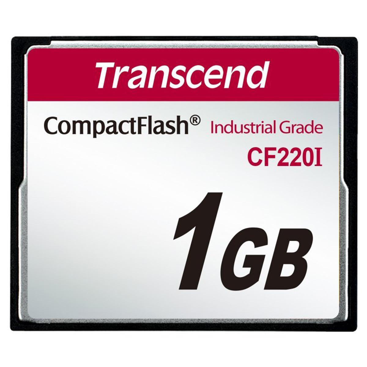 Produktfoto 1 von Transcend CF220I Speicherkarte, 1 GB Industrieausführung, CompactFlash, SLC